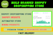 build branded shopify dropshipping store
