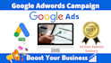 setup and optimize google adwords campaign
