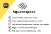 add custom HTML, CSS and js code to the squarespace website