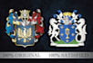design coat of arms regal heraldic family crest logo