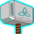 make a mjolnir animated emote with lightning thor