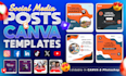 design professional social media posts, canva templates for your brand