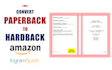 convert paperback cover in to hardcover