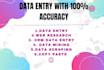 do the fastest data entry in one day, internet research