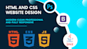 convert PSD to HTML xd  responsive full website figma design