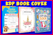 create gorgeous kids children coloring activity book cover design for KDP amazon