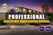 do cinematic real estate video editing in 24 hours