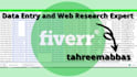 do perfect data entry, web research, and copy paste