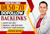 create white hat contextual high DR SEO dofollow backlinks