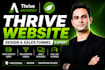 create a website with thrive architect, thrive theme