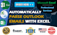 automatically extract outlook emails to excel