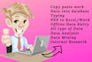 do excel data entry, typing, and all data entry