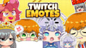 draw custom cute chibi twitch emotes and vtuber emotes