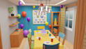 create 3d low poly stylized, cartoon scene for your needs, no ai