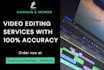 do video editing  using adobe premiere pro, after effects