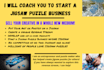 coach you to start a  jigsaw puzzle business