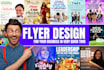 design professional event flyers in a very quick time