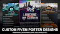 make unique poster design for fivem community
