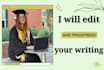 edit and proofread your writing