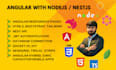 develop angular and nestjs pages, mean stack