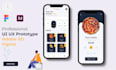 design professional  interactive prototype app UI UX xd figma