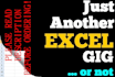 work in excel with macro, chart, formula, mail merge, invoice, etc