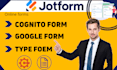 create jotform cognito form google form and online form