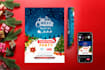 design christmas party events club flyer poster in 24 hours
