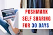 do poshmark listing sharing manually for 30 days
