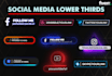create amazing social media lower thirds and subscribe popup animation
