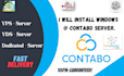 install windows on contabo server