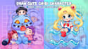 draw a chibi character in the anime style you want