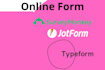 set up jotform surveymonkey limesurvey typeform ninja forms