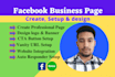 do professional facebook business page create and full setup