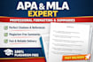 professionally format, edit, and summarize research papers in apa or mla style