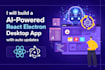 build a react electron desktop app with auto updates
