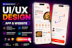 do website, saas dashboard and mobile app UI UX design in figma