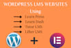 develop professional lms website