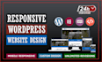 create responsive wordpress website design or blog