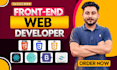 be your front end web designer html, css and bootstrap
