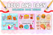 created high quality bold and easy coloring book cover and pages for amazon KDP