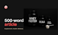 write about health supplements