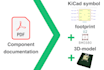 create a kicad symbol, footprint and 3d model