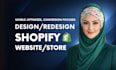 build, revamp, design, redesign shopify website or dropshipping shopify store