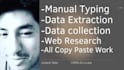 do data entry, data input, search data and data collection