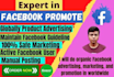 do organic facebook advertising, marketing, and promotion in worldwide