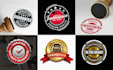 design digital rubber , circular , stamp , circle ,  round logo