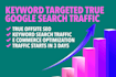 provide keyword targeted, country specific website traffic
