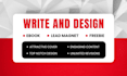 write and design lead magnet, ebook and freebie