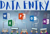 ms word excel PPT, data entry file convert, excel graph